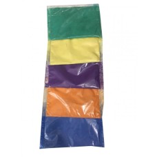 Premium Holi color powder 5 Colors x 70 grams each yellow, orange, blue, green and purple by CraZeeColors